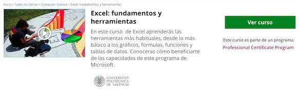 cursos de excel gratis